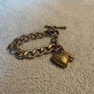 Juicy Couture gold‎ heart bracelet #y2k #glam #juicy